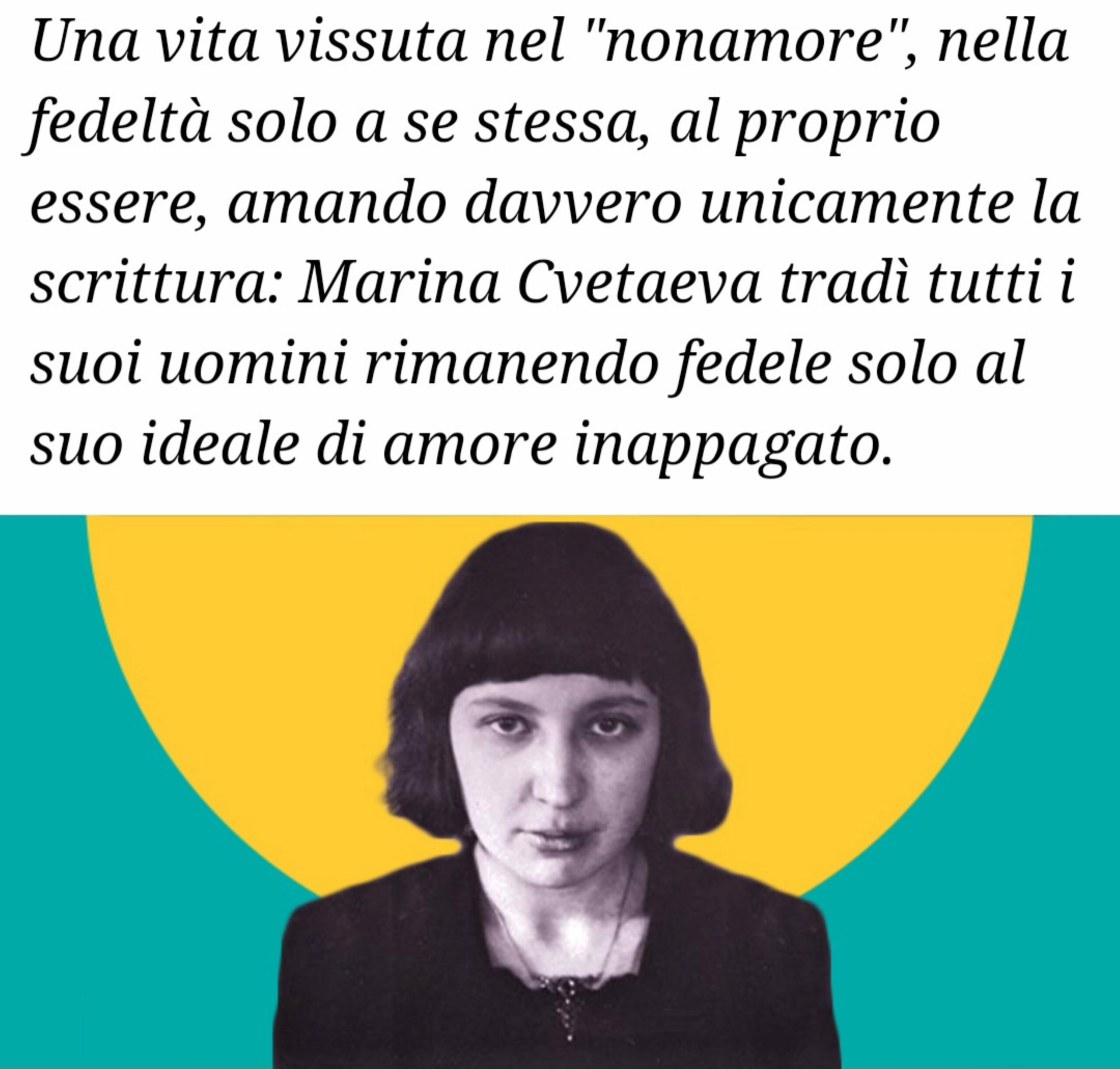 Marina Cvetaeva,  la poetessa della solitudine